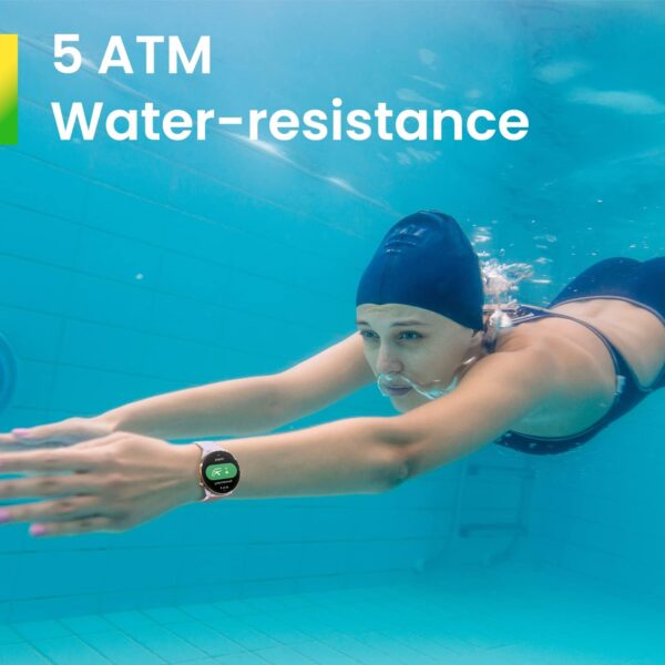 Amazfit GTR Mini Smart Watch with Step Tracking, Heart Rate & Blood Oxygen Sensor, GPS, Sleep Quality Monitoring, 14-Day Battery, AI Fitness App Enabled, 5 ATM Water Resistance, (Pink) - Image 3