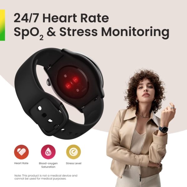 Amazfit GTR Mini Smart Watch with Step Tracking, Heart Rate & Blood Oxygen Sensor, GPS, Sleep Quality Monitoring, 14-Day Battery, AI Fitness App Enabled, 5 ATM Water Resistance, (Pink) - Image 5